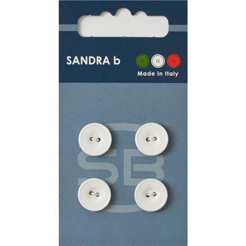 Unigekleurde knopen 2 gaats 13 mm