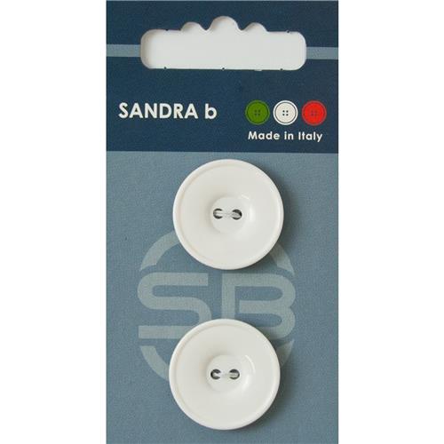 Unigekleurde knopen 2 gaats 23 mm