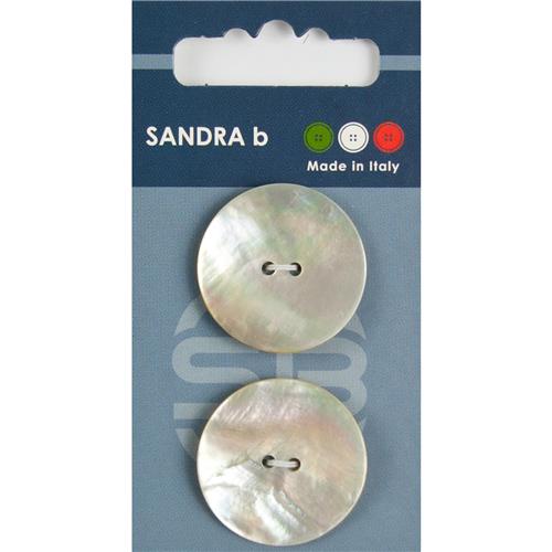 Parelmoer knopen 2 gaats 28 mm