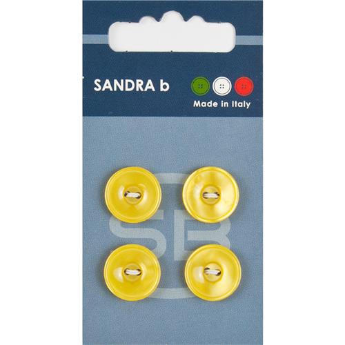 Unigekleurde knopen 2 gaats 15 mm