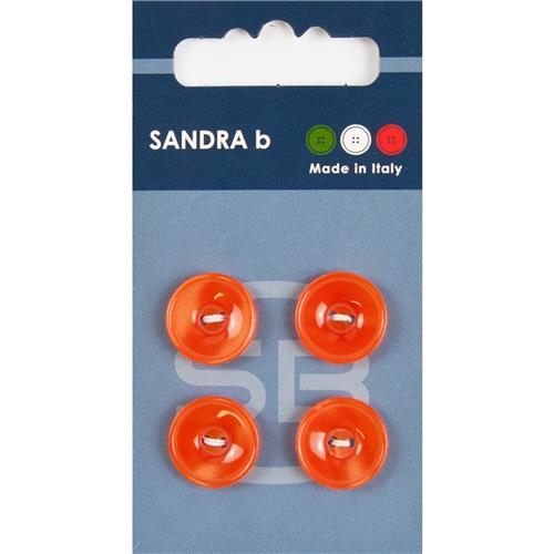 Unigekleurde knopen 2 gaats 15 mm