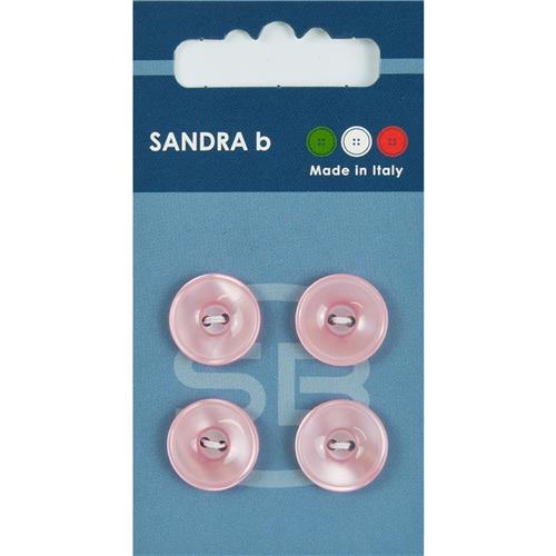 Unigekleurde knopen 2 gaats 15 mm