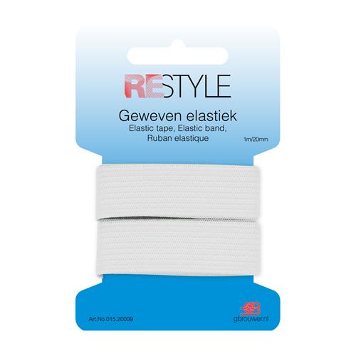 ReStyle Geweven Elastiek 20 mm - Wit