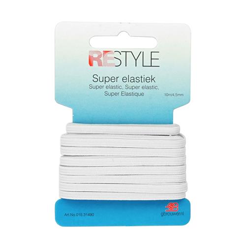 ReStyle Super Elastiek 4.50 mm - Wit