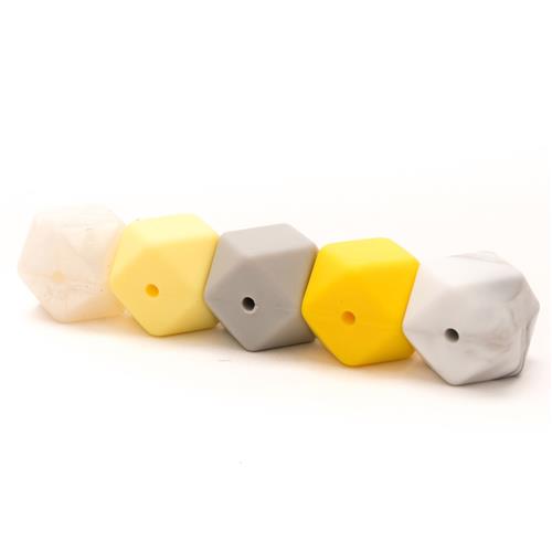 Silliconen Hexagonkraal 17.0mm