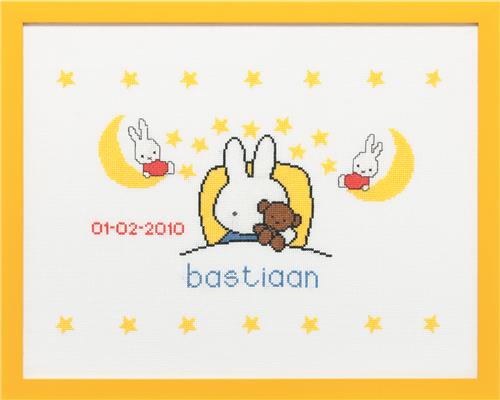 Geboortetegel Nijntje in Bed