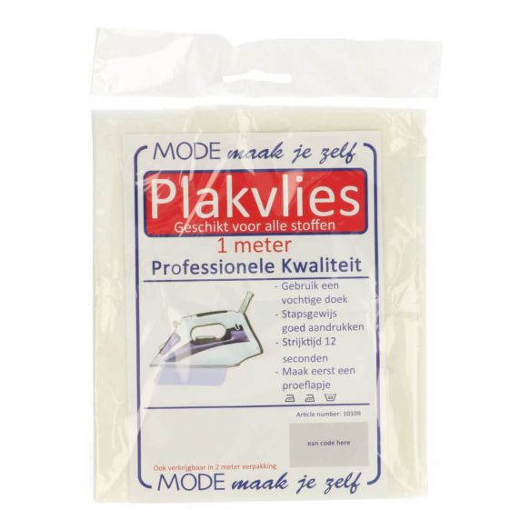 Plakvlies Enkelzijdig Wit