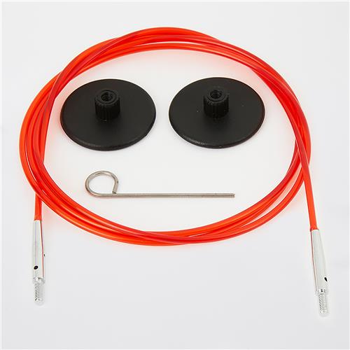 KnitPro Verwisselbare Kabel - Red Cable - 100cm