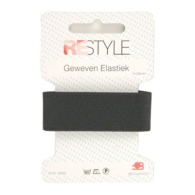 ReStyle Geweven Elastiek Zwart