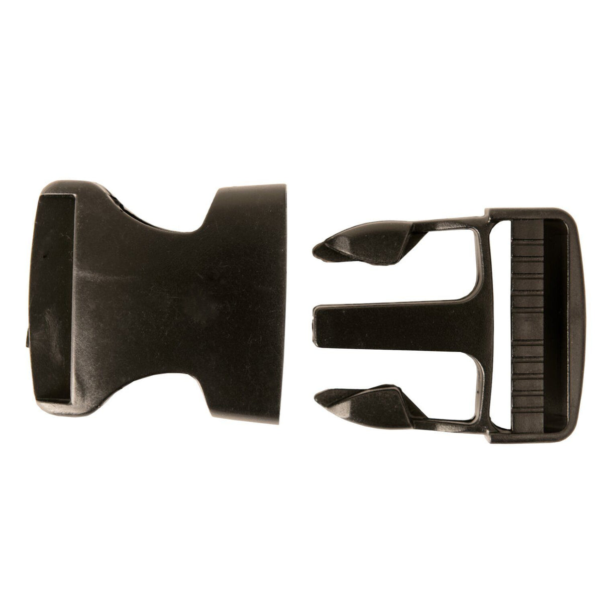 Druksluiting met zwarte gesp - 40 mm