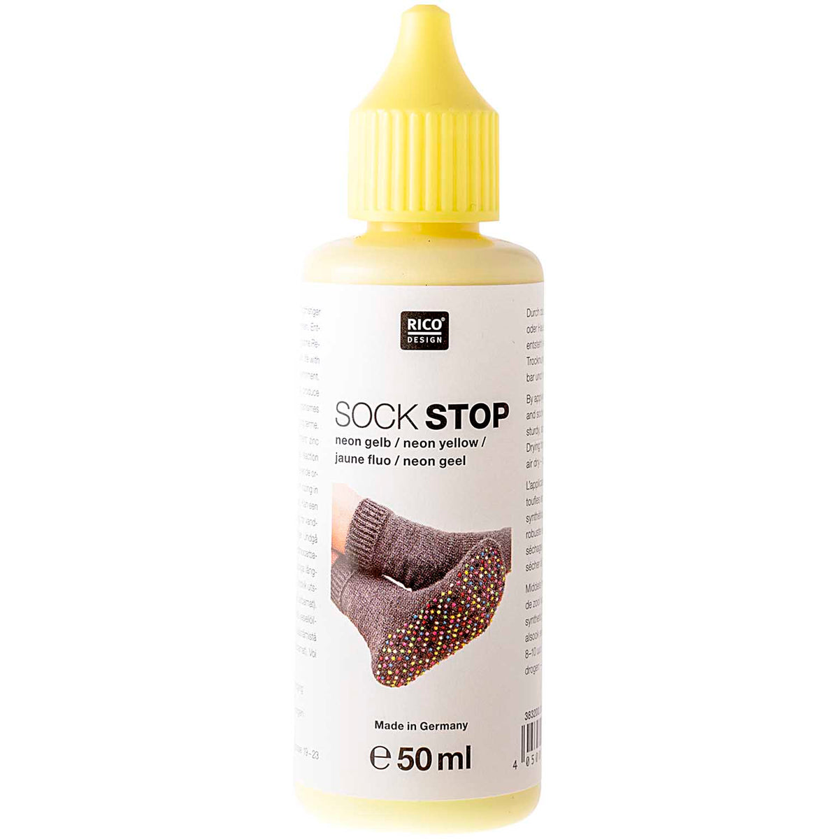 Rico Sock Stop Latex Antislip - Neon Yellow