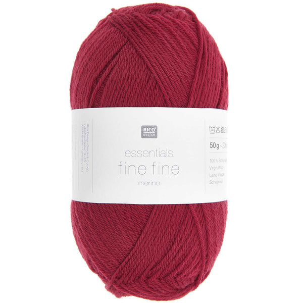 Fine Fine Merino - Kersenrood - 004