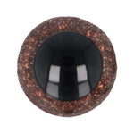 Dierenogen 18.0mm - Glitter Bruin - 1 paar