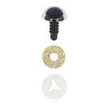 Dierenogen 18.0mm - Glitter Goud - 1 paar