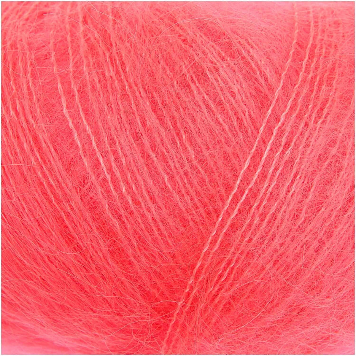 Mohair Loves Silk - Neon Red - 064