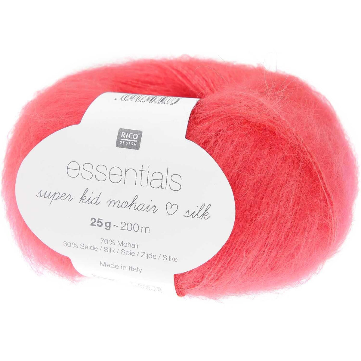 Mohair Loves Silk - Neon Red - 064