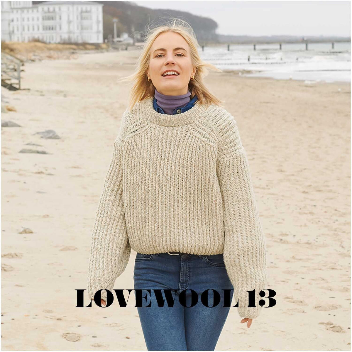 Modern Tweed Aran - Zand