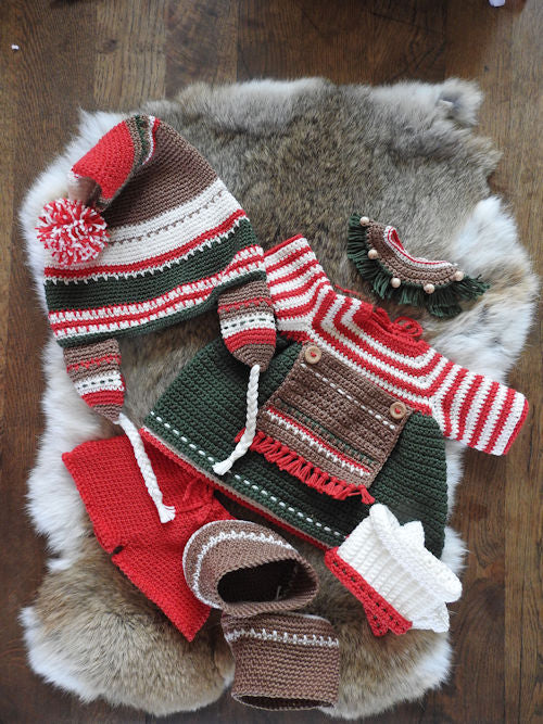 XXL Funny Kledingset Christmas Classic Girl