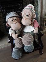 XXL Funny Monkey Grandpa (zittend)