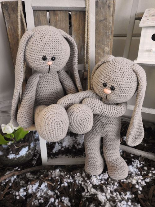 XXL Funny Bunny Basic - Taupe (staand of zittend)