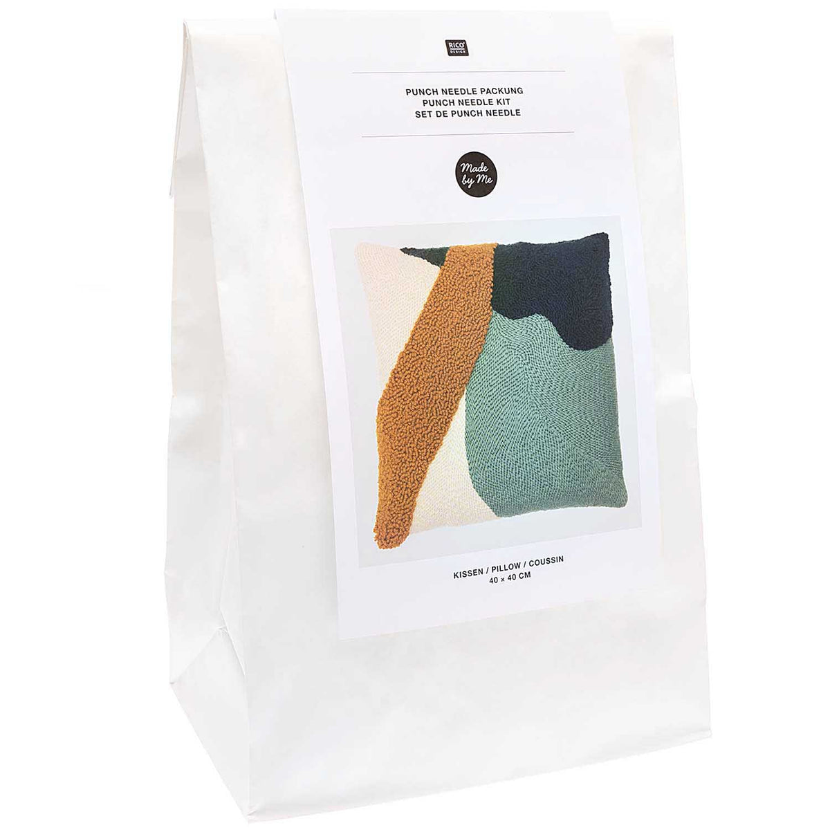 Rico Design Punchpakket - Kussen Mosterd en Groen