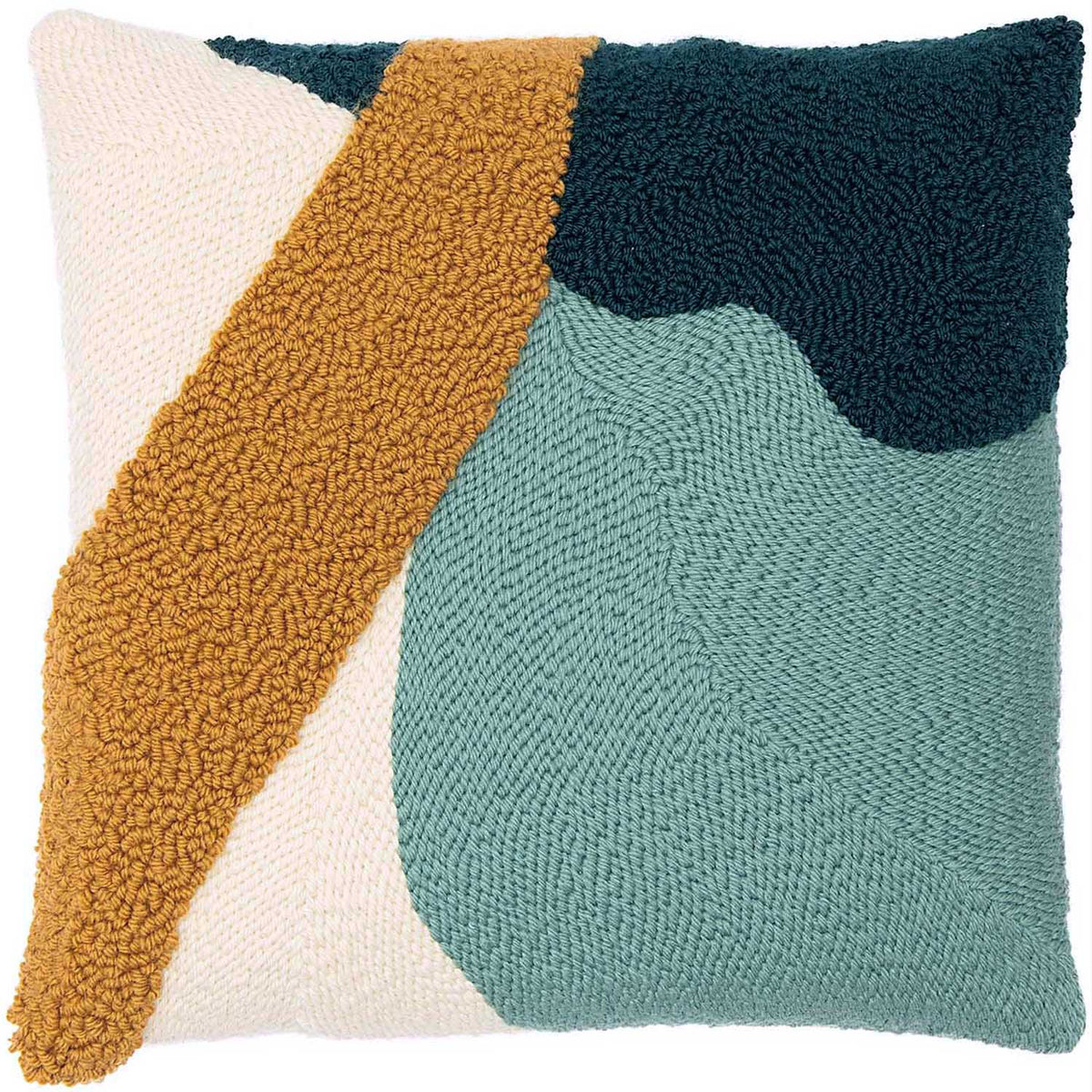 Rico Design Punchpakket - Kussen Mosterd en Groen