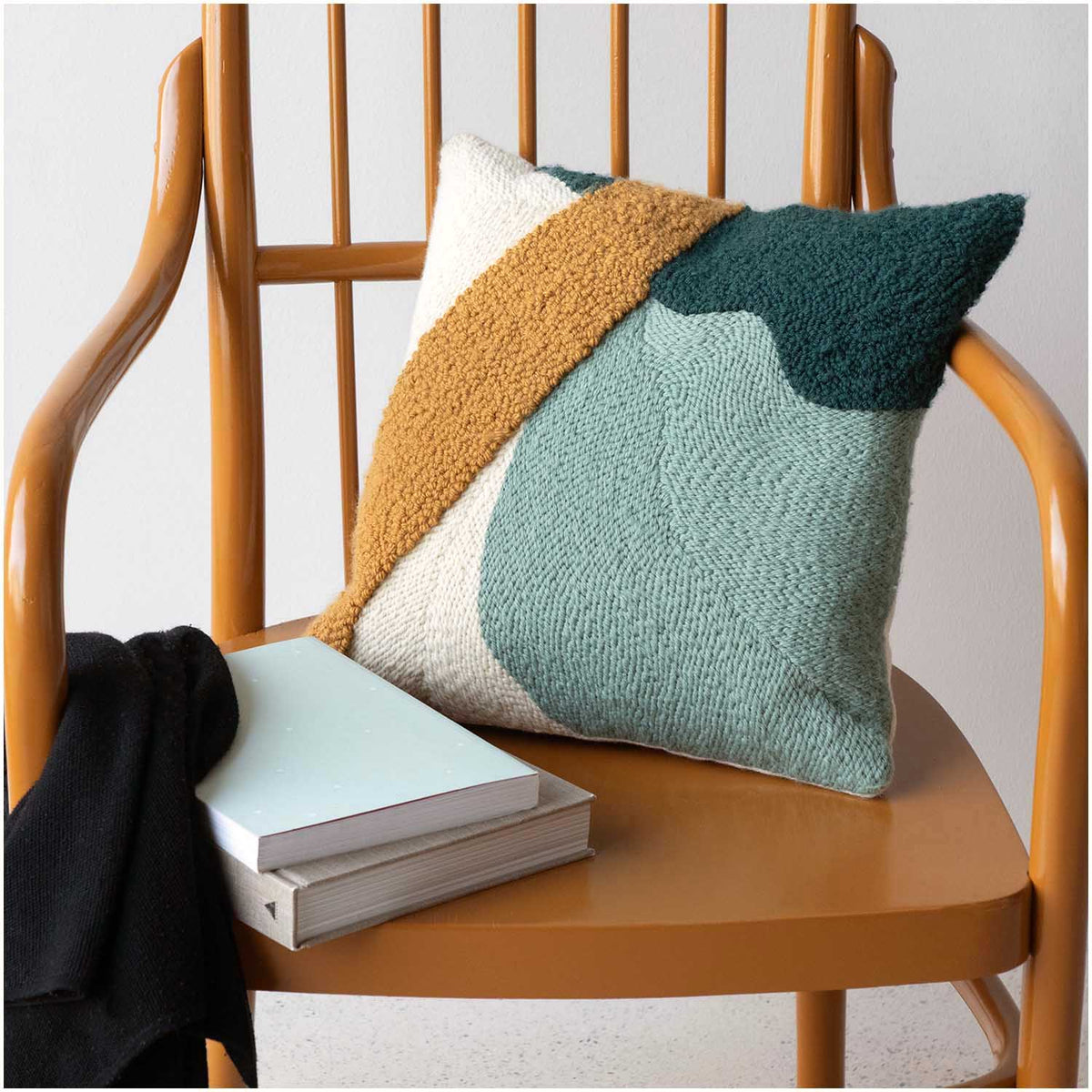 Rico Design Punchpakket - Kussen Mosterd en Groen