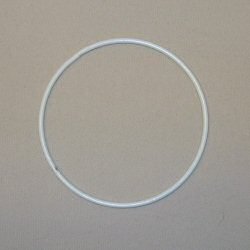 Witte Metalen Ring - 20 cm
