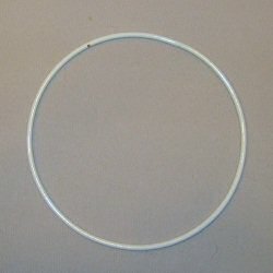 Witte Metalen Ring - 30 cm