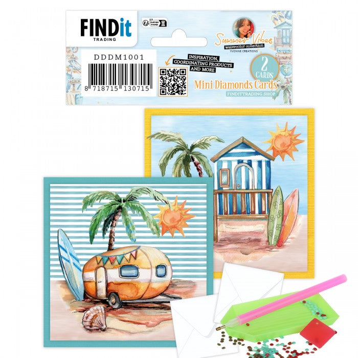 Summer Vibes Mini Diamonds Cards Set