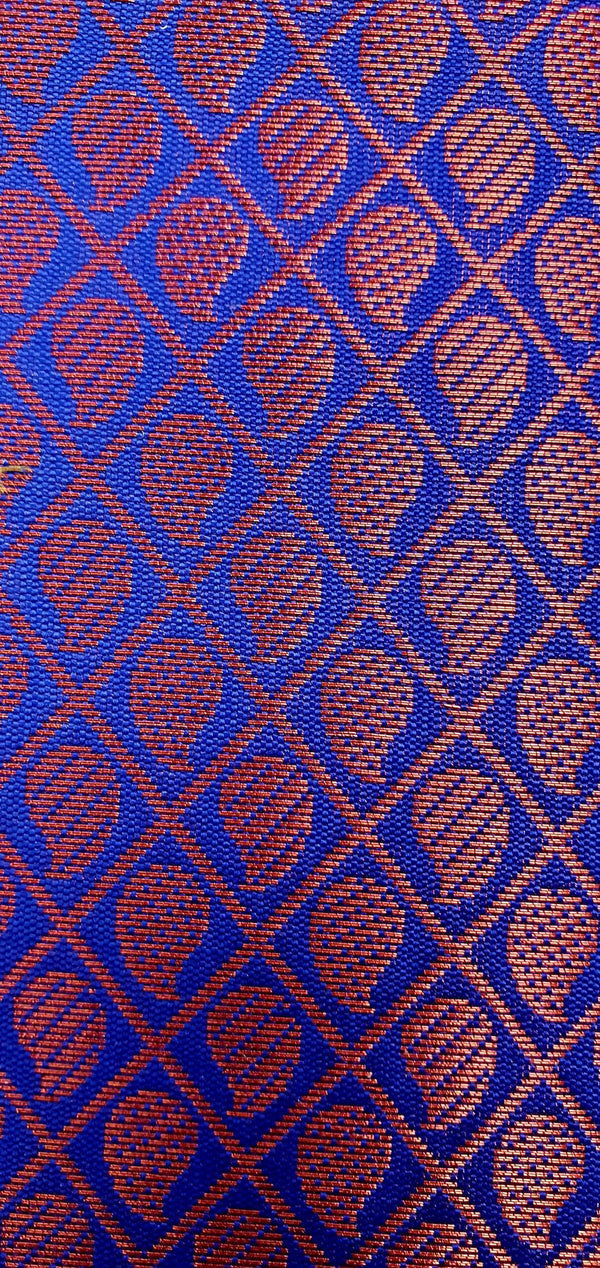 Twee kleuren zijde - Paars en goud