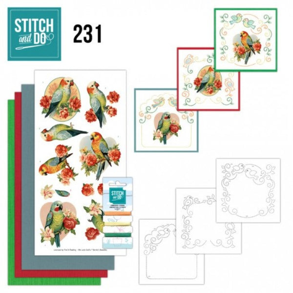 Stitch & Do Set 231 - Romantic Parakeet