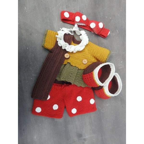 XXL Funny Kledingset Dots Herfts