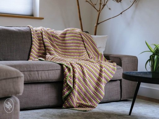 Comfy Granny Stripe Blanket