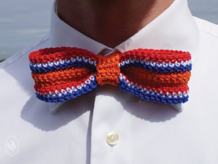 Koningsdag Strikje Rood Wit Blauw