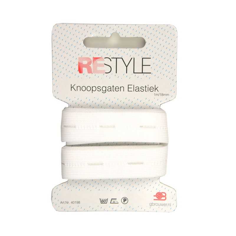 ReStyle Knoopsgaten Elastiek Wit