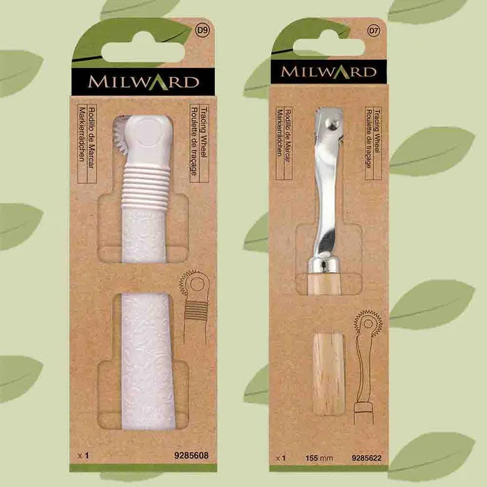 Milward - Radeerwiel getand met houten handvat