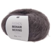 Mohair Merino chunky Anthracite 1