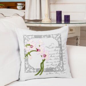 14577-DB2142_1 Borduurpakket Kussen Bloemen