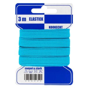 50020C-298-1 Elastiek Lichtblauw