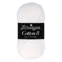 1544-502-1 Scheepjes Cotton No 8 Wit