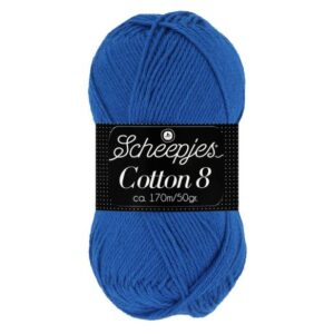 1544-519-1 Scheepjes Cotton No 8 Blauw