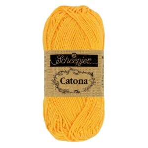 1677-208_1_1 Scheepjes Catona 50g - kleur 208 Yellow Gold