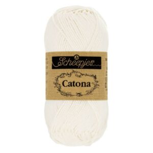 1678-105_1 Scheepjes Catona 50g - kleur 105 Bridal White