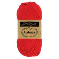 1678-115_1 Scheepjes Catona 50g - kleur 115 Hot Red
