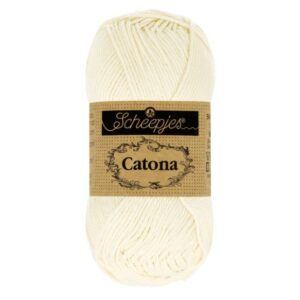 1678-130_1 Scheepjes Catona 50g - kleur 130 Old Lace