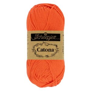 1678-189_1 Scheepjes Catona 10x50g - kleur 189 - Royal Orange