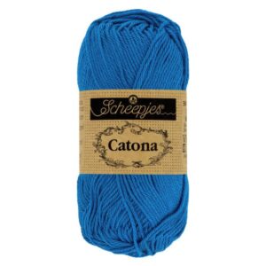 1678-201_1 Scheepjes Catona 10x50g - kleur 201 - Electric Blue