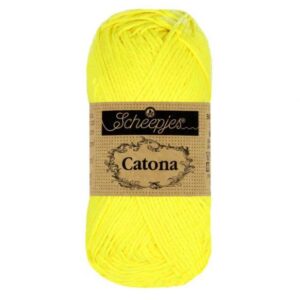 1678-601-1 Scheepjes Catona 10x50g - kleur 601 - Neon Yellow