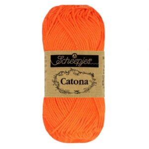 1678-603-1 Scheepjes Catona 10x50g - kleur 603 - Neon Orange